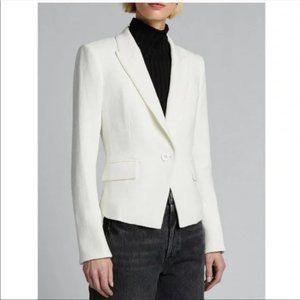 NEW! Veronica Beard Woodley Tweed White Dickey Blazer Size 2